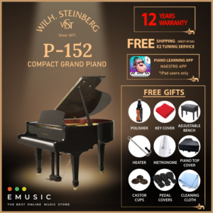 Wilh. Steinberg P152 New Acoustic German Grand Piano (P-152 / P 152 / Wilh.Steinberg / WilhSteinberg)
