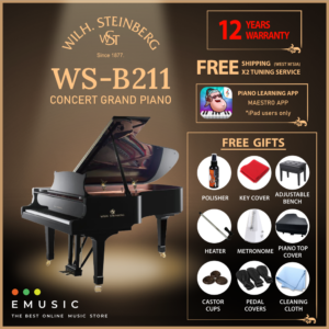 Wilh. Steinberg B211 New Acoustic German Grand Piano (B211 /  Wilh.Steinberg)