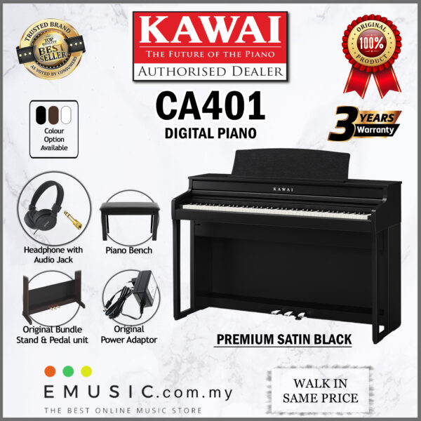 Kawai CA401 88-key Digital Piano Home Electric Piano Keyboard (CA-401 / CA 401)