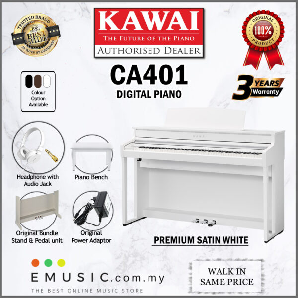 Kawai CA401 88-key Digital Piano Home Electric Piano Keyboard (CA-401 / CA 401) - Image 3