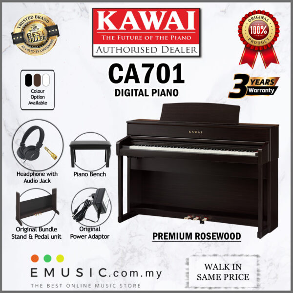 Kawai CA701 88-key Digital Piano Home Electric Piano Keyboard - Image 2