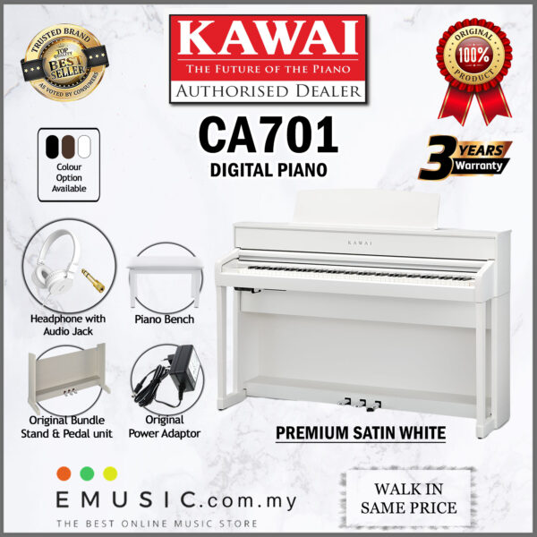 Kawai CA701 88-key Digital Piano Home Electric Piano Keyboard - Image 3