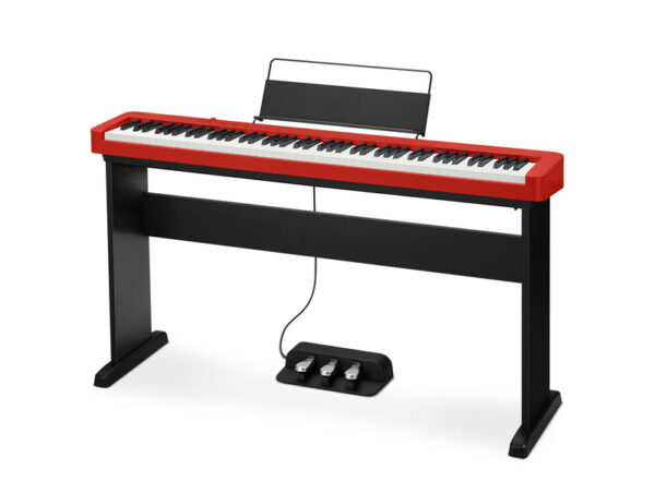 Casio CDP-S160 88 Key Digital Piano Home Package with Headphone, Bench, Stand, Dust Cover - Red (CDPS160 / CDP S160) - Image 2