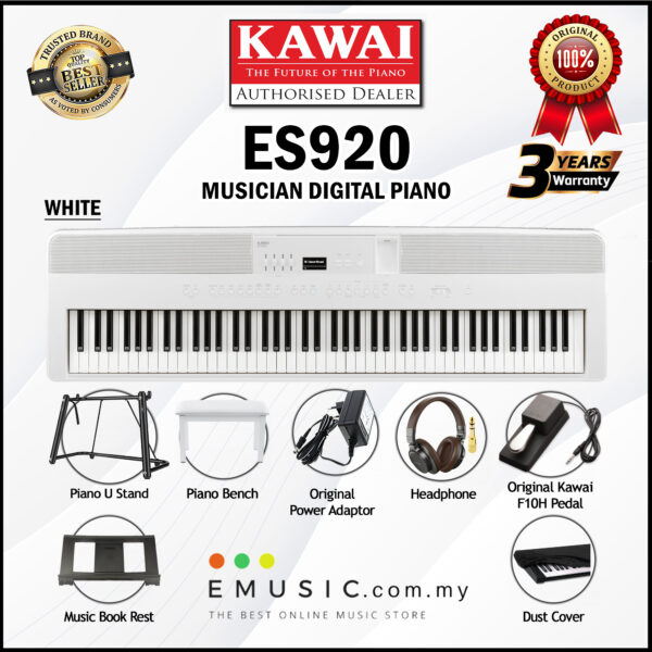 Kawai ES920 88-key Digital Piano Home Portable Electric Piano Keyboard (ES-920 / ES 920) - Image 2