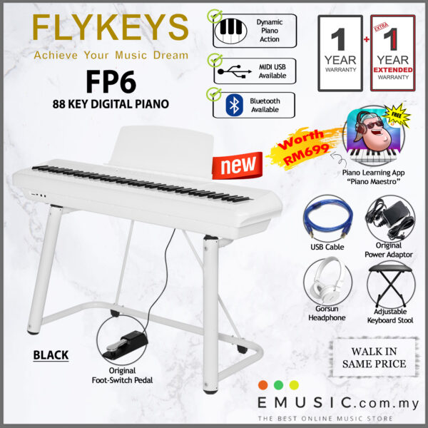 *NEW* Flykeys FP6 88-key Budgetary Beginner Digital Piano (FP-6) - Image 4