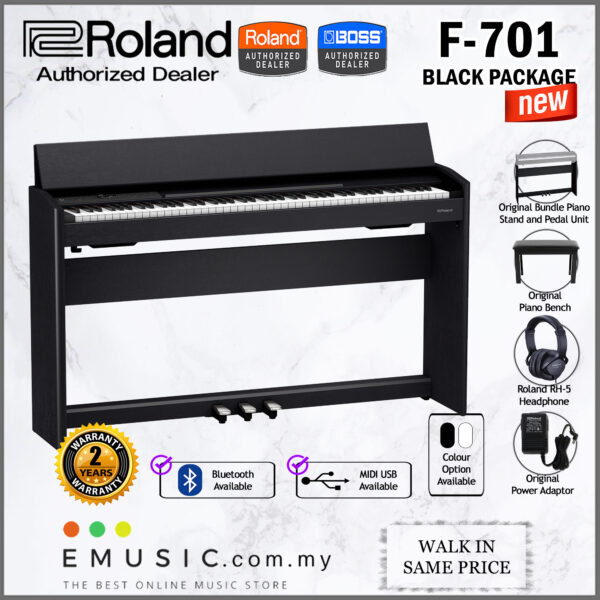 *FREE SHIPPING* LATEST Roland F-701 88-key Digital Home Piano with Bluetooth (F701 / F 701)
