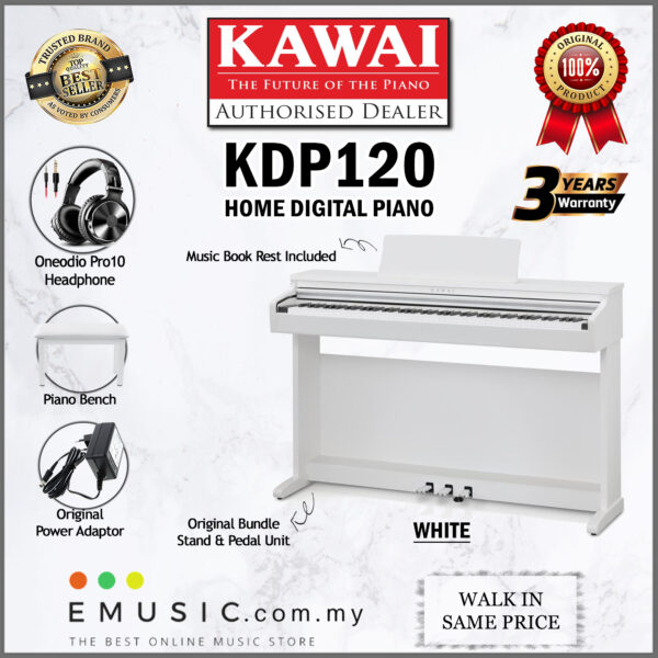 Kawai KDP-120 88-key Digital Piano Home Portable Electric Piano Keyboard (KDP120 / KDP 120) - Image 3