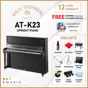 Wilh. Steinberg AT-K23 New Upright German Acoustic Piano (ATK23 / AT K23 / Wilh.Steinberg / WilhSteinberg)