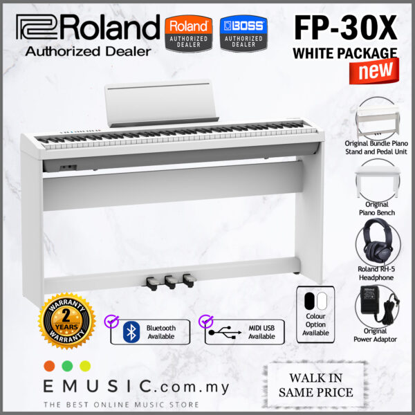 *FREE SHIPPING* LATEST Roland FP-30X 88-key Digital Piano Home Package with Headphone and Piano Bench (FP30X / FP 30X) - Image 6
