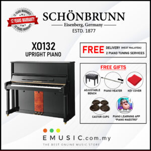 Schönbrunn XO132 New Upright German Acoustic Piano (XO-132 / XO 132 / Schonbrunn)