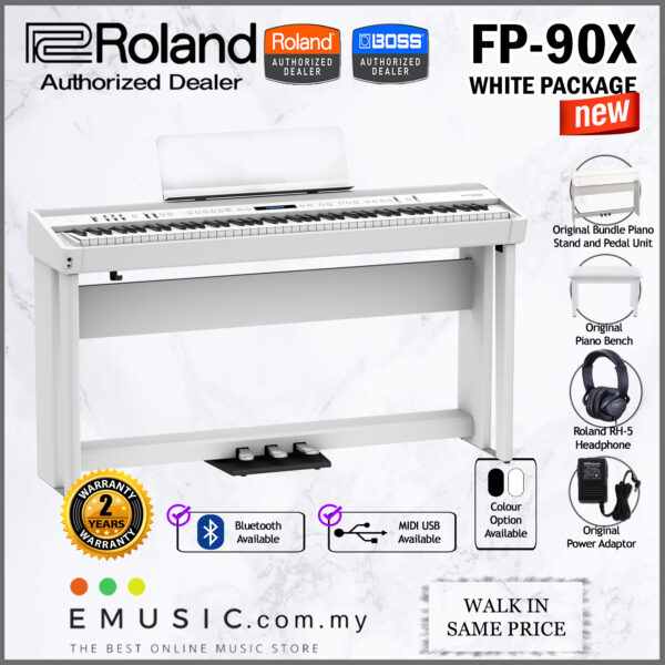*FREE SHIPPING* LATEST Roland FP-90X 88-key Digital Piano with Bluetooth Home Package (FP90X FP 90X FP90 X) - Image 5
