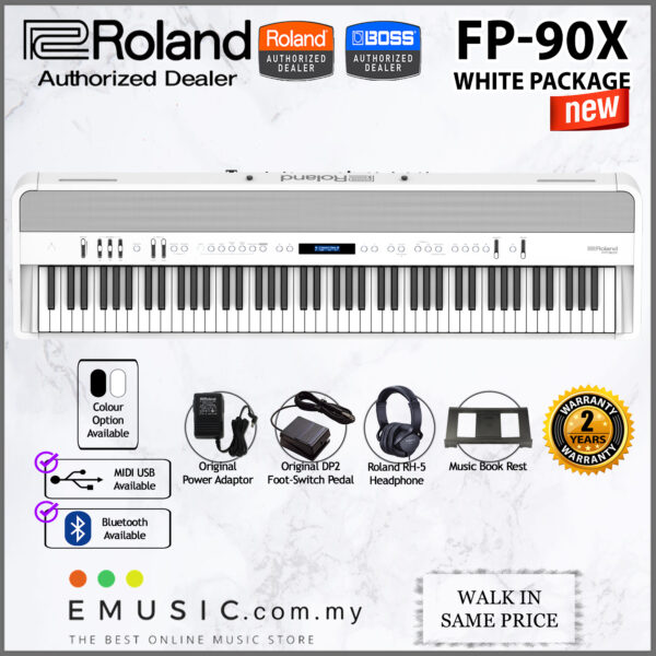 *FREE SHIPPING* LATEST Roland FP-90X 88-key Digital Piano with Bluetooth Musician Package (FP90X FP 90X FP90 X) - Image 3