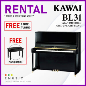*RENTAL* Kawai BL31 Used Acoustic Upright Piano Japan Imported Local Refurbish Recon Piano
