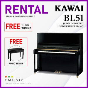 *RENTAL* Kawai BL51 Used Acoustic Upright Piano Japan Imported Local Refurbish Recon Piano