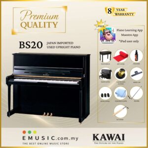 PREMIUM QUALITY Kawai BS20 - Used Acoustic Upright Piano Japan Imported Local Refurbish Recon Piano BS20