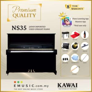 PREMIUM QUALITY Kawai NS35 - Used Acoustic Upright Piano Japan Imported Local Refurbish Recon Piano NS35