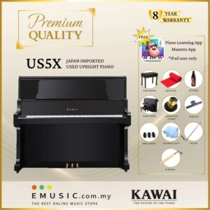 PREMIUM QUALITY Kawai US5X - Used Acoustic Upright Piano Japan Imported Local Refurbish Recon Piano US5X