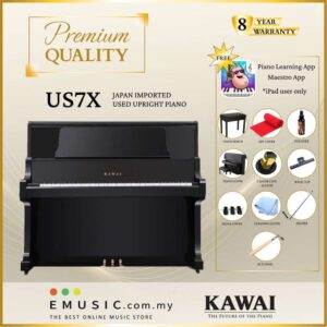 PREMIUM QUALITY Kawai US7X - Used Acoustic Upright Piano Japan Imported Local Refurbish Recon Piano US7X