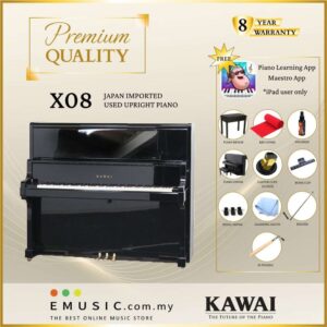 PREMIUM QUALITY Kawai XO8 - Used Acoustic Upright Piano Japan Imported Local Refurbish Recon Piano XO8
