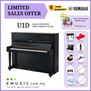 LIMITED OFFER YAMAHA U1D - Used Acoustic Upright Piano Japan Imported Local Refurbish Recon Piano (U1D)