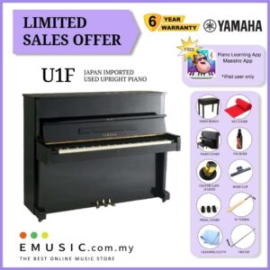 LIMITED OFFER YAMAHA U1F - Used Acoustic Upright Piano Japan Imported Local Refurbish Recon Piano (U1F)