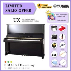 LIMITED OFFER YAMAHA UX - Used Acoustic Upright Piano Japan Imported Local Refurbish Recon Piano (UX)