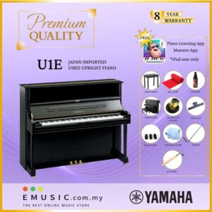 PREMIUM QUALITY YAMAHA U1E - Used Acoustic Upright Piano Japan Imported Local Refurbish Recon Piano U1E