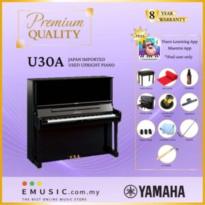 PREMIUM QUALITY YAMAHA U30A - Used Acoustic Upright Piano Japan Imported Local Refurbish Recon Piano U30A