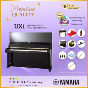 PREMIUM QUALITY YAMAHA UX1 - Used Acoustic Upright Piano Japan Imported Local Refurbish Recon Piano UX1