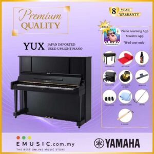 PREMIUM QUALITY YAMAHA YUX - Used Acoustic Upright Piano Japan Imported Local Refurbish Recon Piano YUX
