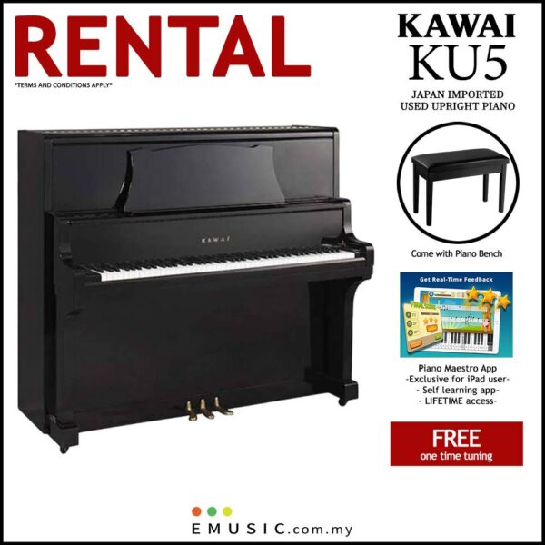 *RENTAL* Kawai KU5 Used Acoustic Upright Piano Japan Imported Local Refurbish Recon Piano (KU5)