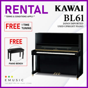 *RENTAL* Kawai BL61 Used Acoustic Upright Piano Japan Imported Local Refurbish Recon Piano (BL61)
