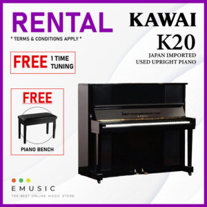 *RENTAL* Kawai K20 Used Acoustic Upright Piano Japan Imported Local Refurbish Recon Piano (K20)
