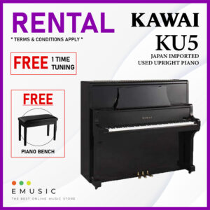 *RENTAL* Kawai KU5 Used Acoustic Upright Piano Japan Imported Local Refurbish Recon Piano (KU5)