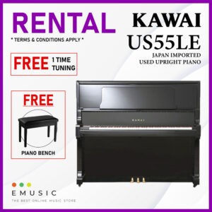 *RENTAL* Kawai US55LE Used Acoustic Upright Piano Japan Imported Local Refurbish Recon Piano (US55LE)