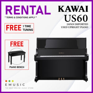 *RENTAL* Kawai US60 Used Acoustic Upright Piano Japan Imported Local Refurbish Recon Piano (US60)