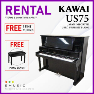 *RENTAL* Kawai US75 Used Acoustic Upright Piano Japan Imported Local Refurbish Recon Piano (US75)