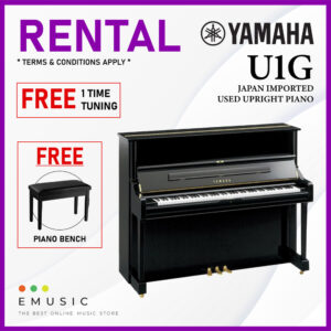 *RENTAL* YAMAHA U1G Used Acoustic Upright Piano Japan Imported Local Refurbish Recon Piano (U1G)