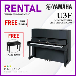 *RENTAL* YAMAHA U3F Used Acoustic Upright Piano Japan Imported Local Refurbish Recon Piano (U3F)