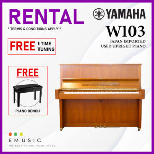 *RENTAL* YAMAHA W103 Used Acoustic Upright Piano Japan Imported Local Refurbish Recon Piano (W103)