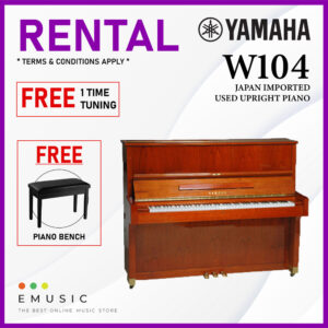 *RENTAL* YAMAHA W104 Used Acoustic Upright Piano Japan Imported Local Refurbish Recon Piano (W104)