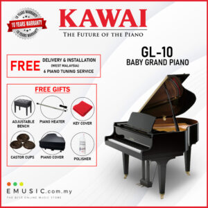 Kawai GL-10 Ebony Polish Grand Piano (GL-10 / GL10)