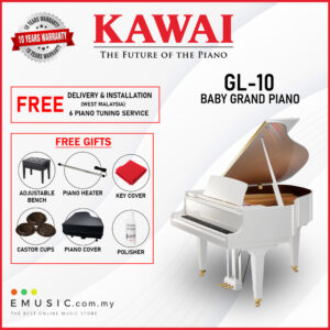 Kawai GL-10 White Polish Grand Piano (GL-10 / GL10)