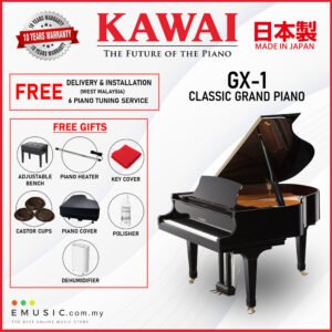 Kawai GX-1 (Made in Japan) Ebony Polish Grand Piano (GX-1 / GX1)