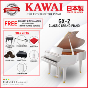 Kawai GX-2 (Made in Japan) White Polish Grand Piano (GX-2 / GX2)