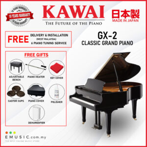 Kawai GX-2 (Made in Japan) Ebony Polish Grand Piano (GX-2 / GX2)