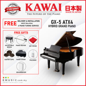 Kawai GX-5 ATX4 (Made in Japan) Ebony Polish Hybrid Grand Piano (GX-5 ATX4 / GX5ATX4)
