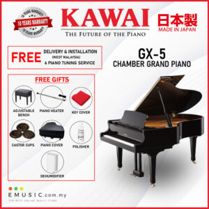 Kawai GX-5 (Made in Japan) Ebony Polish Grand Piano (GX-5 / GX5)