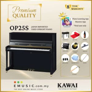PREMIUM QUALITY Kawai OP25S - Used Acoustic Upright Piano Japan Imported Local Refurbish Recon Piano OP25S