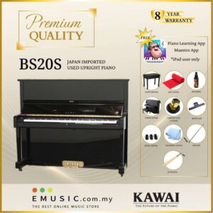 PREMIUM QUALITY Kawai BS20S - Used Acoustic Upright Piano Japan Imported Local Refurbish Recon Piano BS-20S